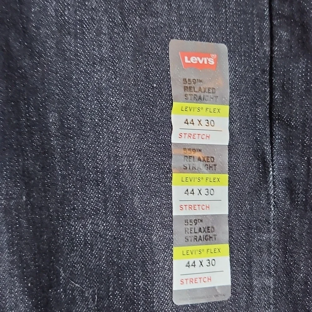 LEVI'S 559 44x30 Relaxed Straight Stretch Blue Jeans